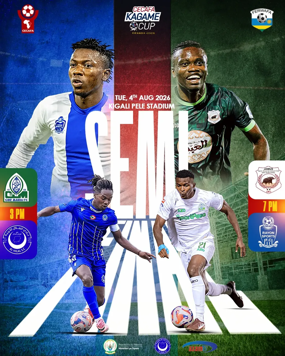 2026 CECAFA Kagame Cup Semi-Finals Set for Today in Kigali