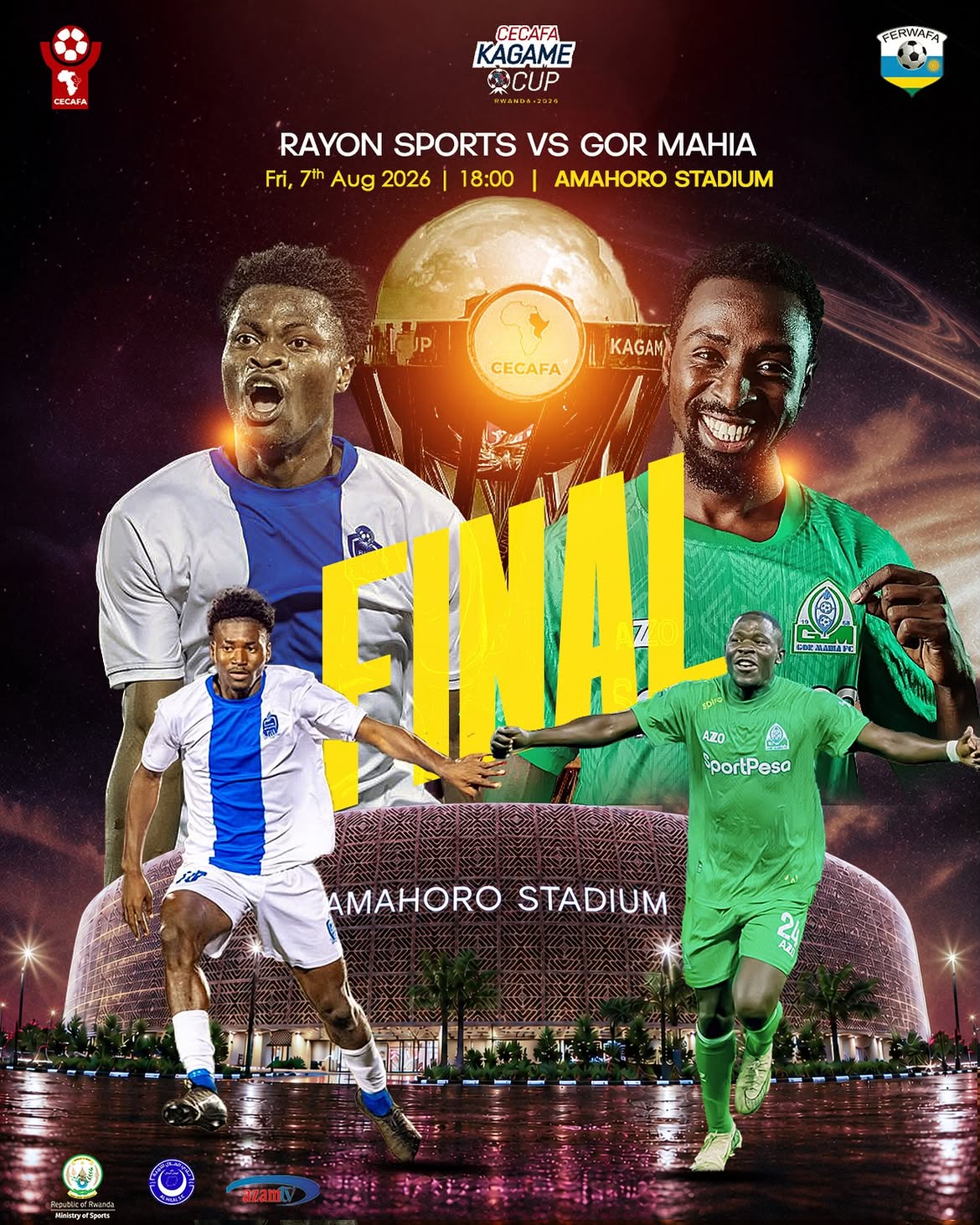 2026 CECAFA Kagame Cup Concludes Today with Final and Third-Place Playoff