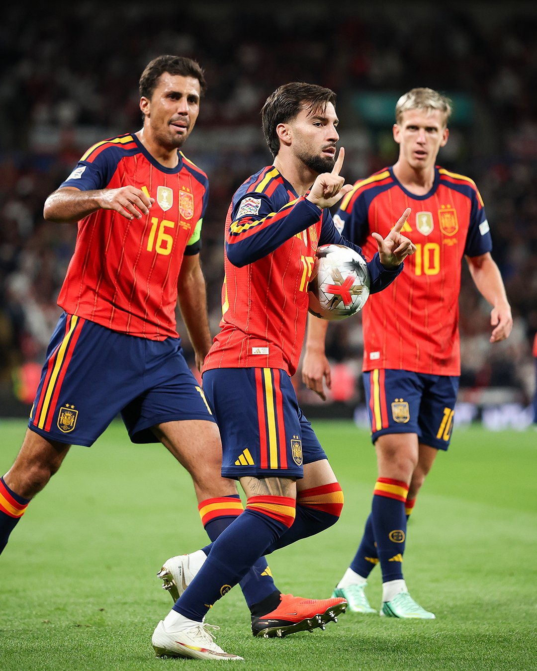 Spain beat England 3-2 at Wembley.