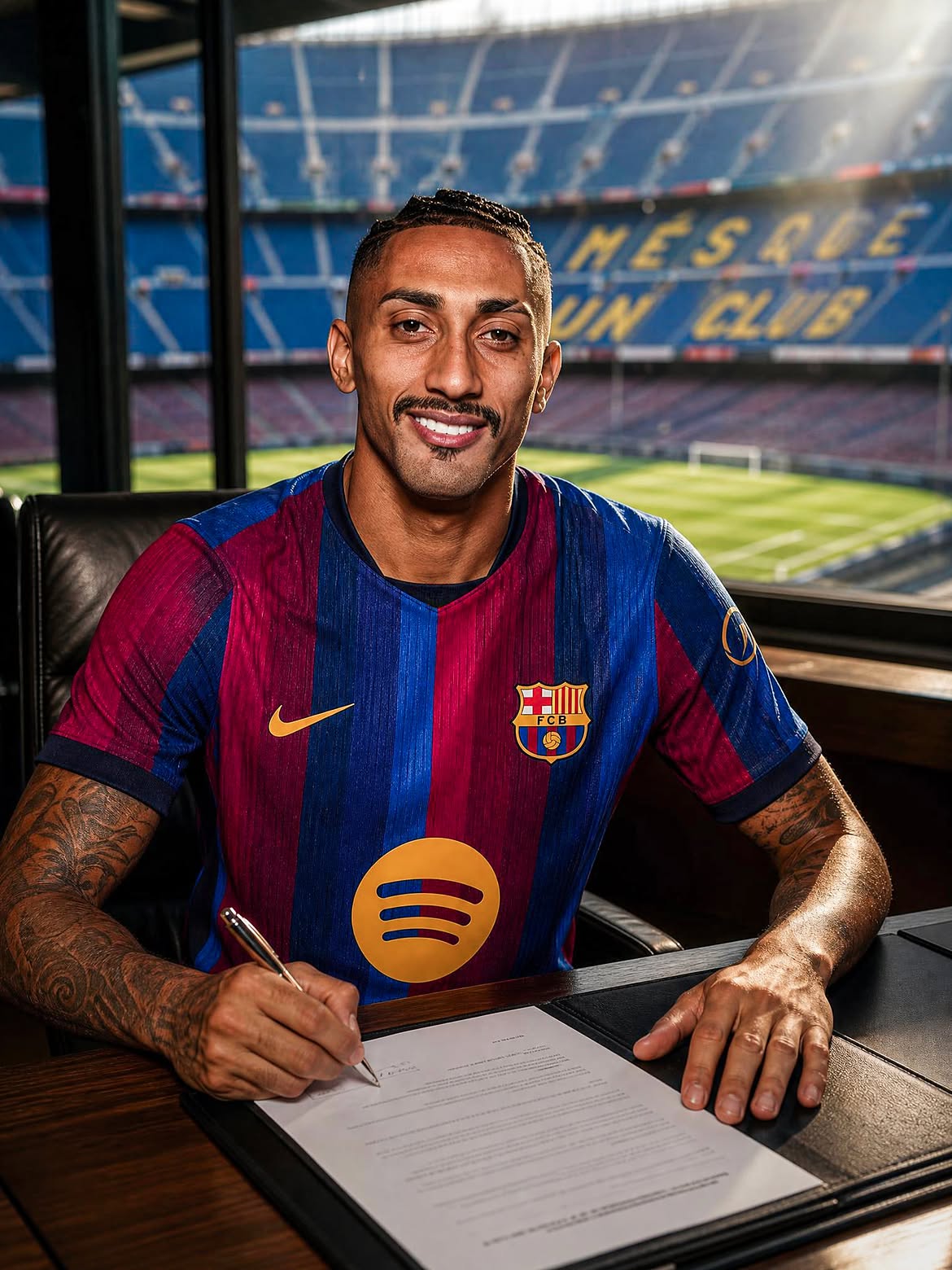 Raphinha signs new Barcelona contract until 2030