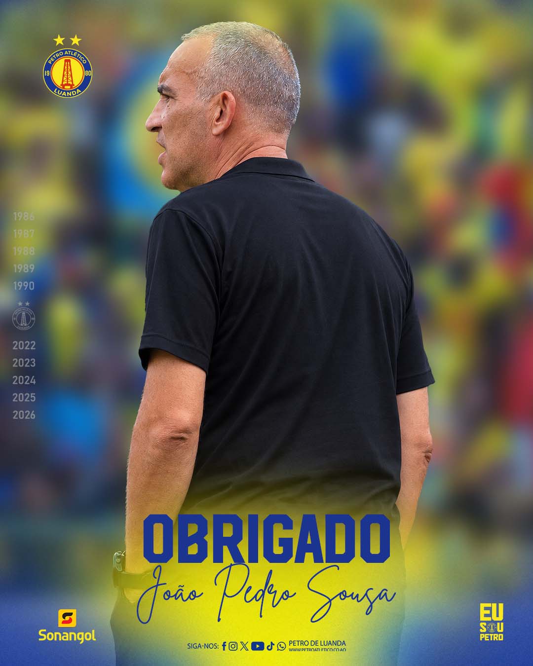 Petro de Luanda part ways with head coach Joao Pedro Sousa